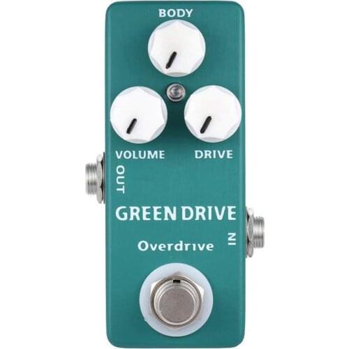 Mosky Green Drive Overdrive Guitar Effect Pedal Classic Blues/Rock Mini Single Guitar Pedal True Bypass Guitar Parts Overdrive