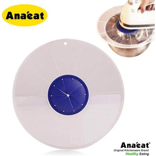 ANAEAT 1pc Food Grade Silicone Egg Bowl Whisks Screen Cover Baking Splash Guard Bowl Lids Kitchen Cooking Tools
