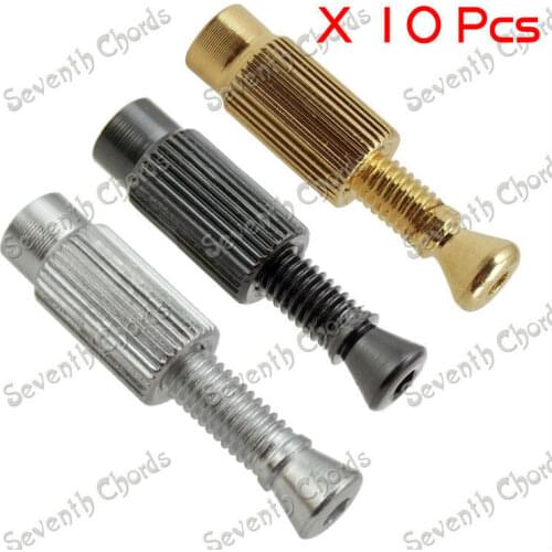 10 Pcs Tremolo Bridge elevating Adjustment Studs & Anchors/screws for Electric Guitar Chrome Black Gold for Choose