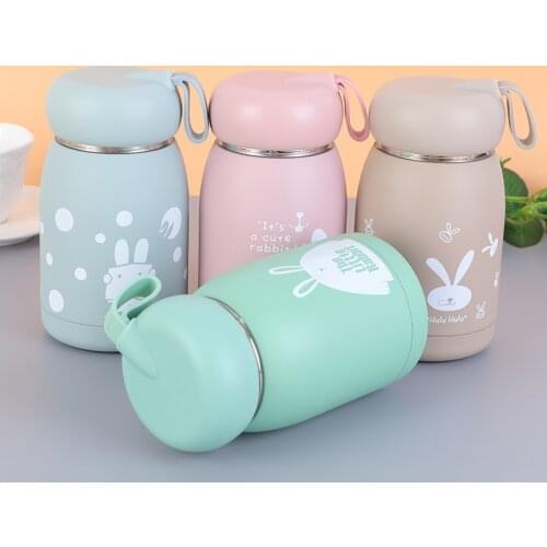 320ML Insulated Vacuum Water Bottle Stainless Steel Thermal Cup For Kids School Children Thermal Cup Cartoon Tumbler Bottle