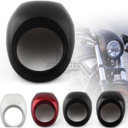 4colors Headlight ABS Fairing Mask With Hardware Front Fly Screen Racer Cowl Flyscreen Visor for Harley Sportster Dyna FX/XL