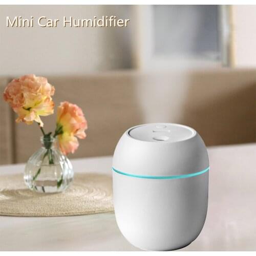 Car Mist Air Humidifier Aroma Aromatherapy Oil Diffuser Auto-off for Home 2 Mist Modes Car Fogger Mist Maker with Night Lamp