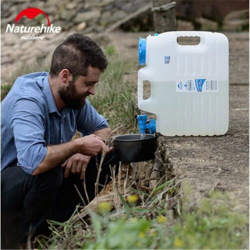Naturehike-NH Outdoor Mineral Water Storage Tank Pure Bucket Car Drinking Water Bucket 12L 18L 24L Litros Camping Bote Jerry