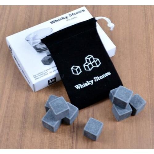 Free shipping 9pcs/set whisky stones, whisky rocks,whisky stone,,9pcs into 1 velvet bag+box