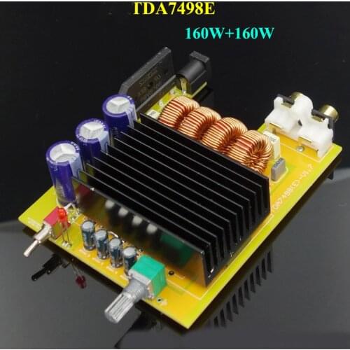DC15V-30V 160WX2 TDA7498E High Power Fever Digital Power Amplifier Board Super LM3886 Home Audio Power Amplifier Board