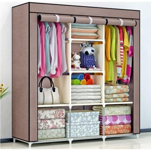 DIY Non-woven fold Portable Storage furniture When the quarter wardrobe Cabinet bedroom furniture wardrobe bedroom organ