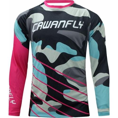 Men Cycling Downhill DH Jersey Quick Dry Long Sleeve MTB Shirts Mountain Bike Wear Maillot Ciclismo Clothing