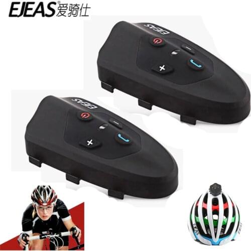 Ejeas Eagle 2 Rider Cycling Interphone Bluetooth Motorcycle Helmet Headset 120km Full Duplex Talking Bicycle Intercom 2pcs