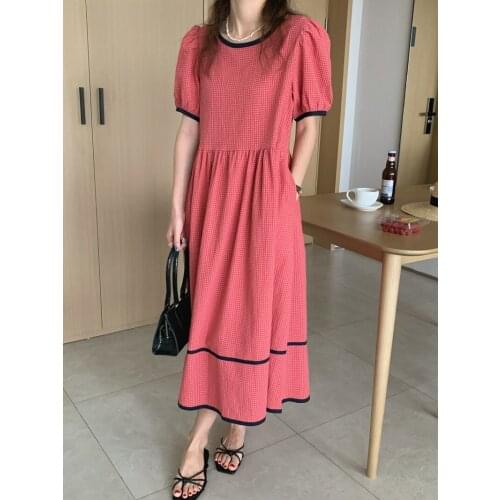 Летние платья в клетку GRUIICEEN China At AliExpress