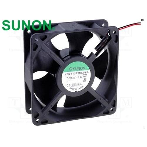 KD2412PMBX-6A 24V 6.7W 120mm 12038 converter cooling fan