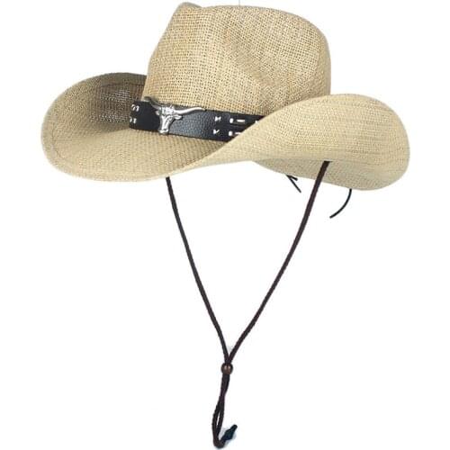 Hollow Western Cowboy Hat Summer Women Men Punk Brand Sombrero Hombre Beach Cowgirl Jazz Sun Hat Size 56-58CM