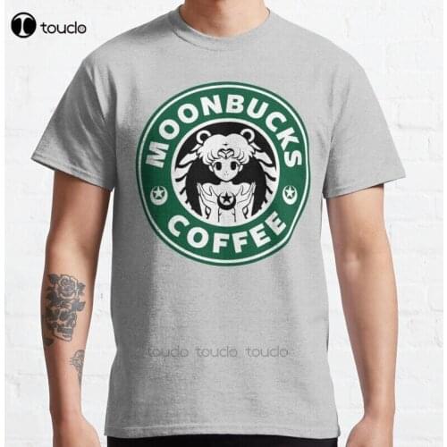 New Moonbucks Coffee Classic T-Shirt Cotton Men Tee Shirt