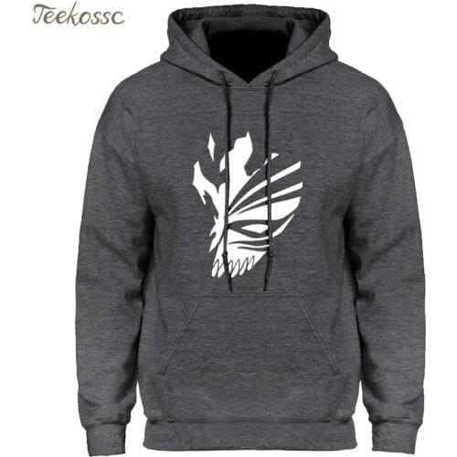 BLEACH Kurosaki Ichigo Hoodies Sweatshirt Men hip hop Printed Hoodie 2020 Winter Autumn Hooded Hombre Japan Anime Harajuku Hoody