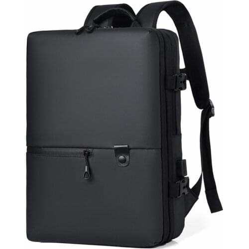 Men Large Capacity Multi-layer Expandable 17.3 Inch Laptop Backpack Multifunction Notebook Rucksack USB Travel Bag Pack For Male