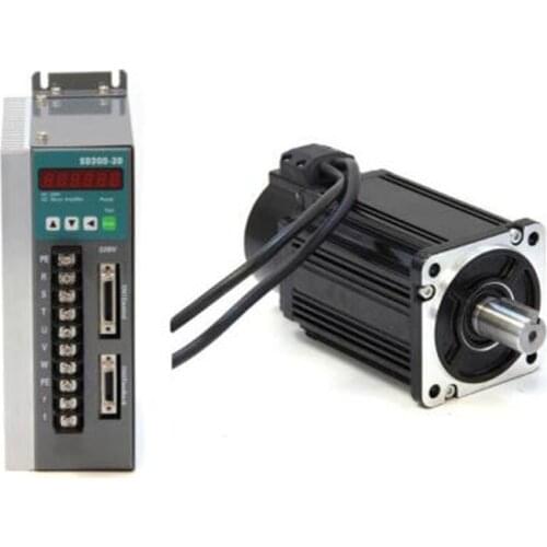 750W servo motor set AC 220V 80ST-M02430 servo motor drive 3000rpm 2.4Nm
