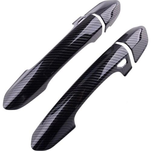Door Handle Cover Trim ABS Carbon Fiber Style Fit for Ford Mustang 2015 2016 2017 2018 2019 2020