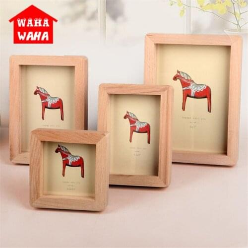 2018 Newest High Quality European Style Solid Wood Photo Frame Creative Studio Photo Frame Home Decoration Wall Hanging Painting