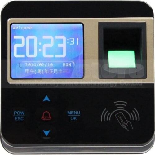 DIYSECUR New Fingerprint And RFID Time Clock And Access Control With TCP/IP + Color Screen
