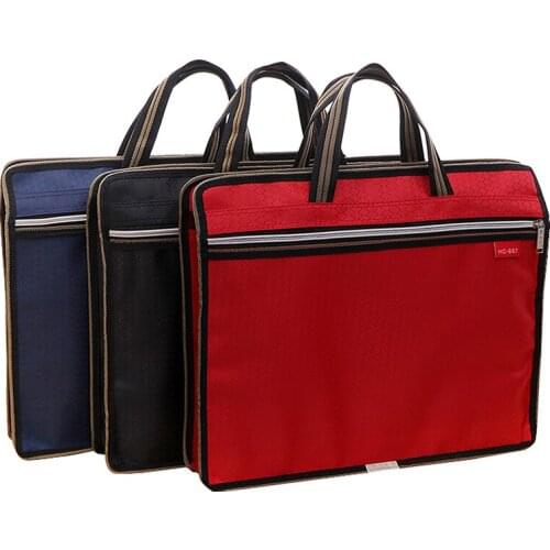 Portable File Bag A4 Student Textbook Data File Pocket Multifunctional Waterproof Portable Office File Bag Portable Laptop Bag