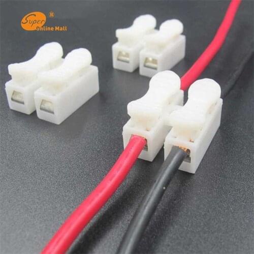 20 x 2p Spring Connector Electrical Cable wire no welding no screws clamp Terminal Block Splice Screws Terminal clamp