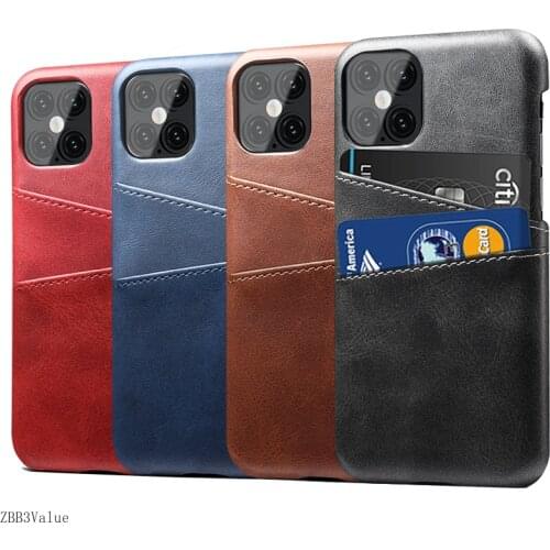 Luxury Ultra-thin Leather Case for IPhone 12 11 Pro Max Cover Card Holder for IPhone XR X XS 6 6S 7 8 10 Plus Cases Funda Coque