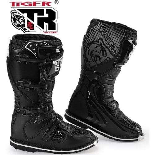 TR MTR-E001 Tiger Motocross Boots Motorcycle Enduro Riding MX Moto ADV boots Motorcycle Shoes Racing Mens MTB Downhill Boots