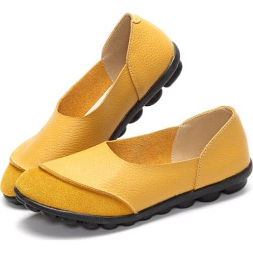 Women Flats Shoes Boat Shoes Spring Outdoor Loafers Soft Cow Suede Flats Ladies Shoes Slip-On Flats Shoes Woman Footwear