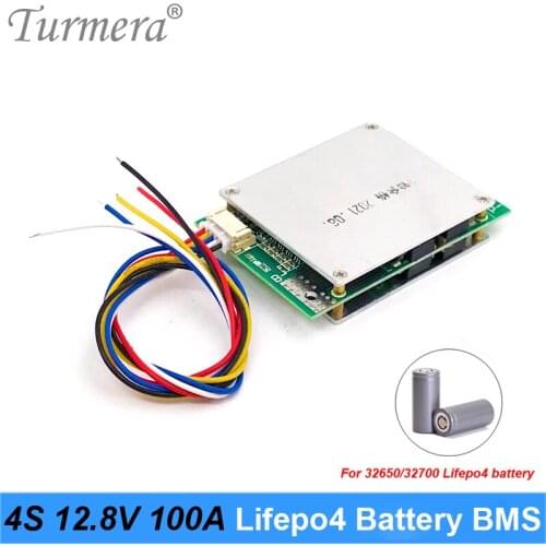 Turmera 4S 100A 12.8V 14.4V Lifepo4 Battery BMS Balance Protection Board for 3.2V 100Ah 200Ah 280Ah 310Ah Lifepo4 Batteries Use