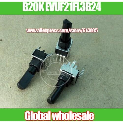4pcs type 09 vertical single potentiometer B20K EVUF21FL3B24 for Panasonic / handle length 21MMF