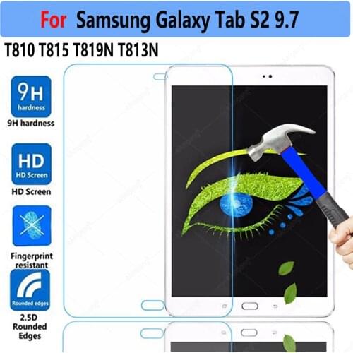 Tempered Glass for Samsung Galaxy Tab S2 9.7 SM-T810 SM-T815 SM-T819N SM-T813N T810 T815 Screeen Protector 0.3mm 9H HD Tablet