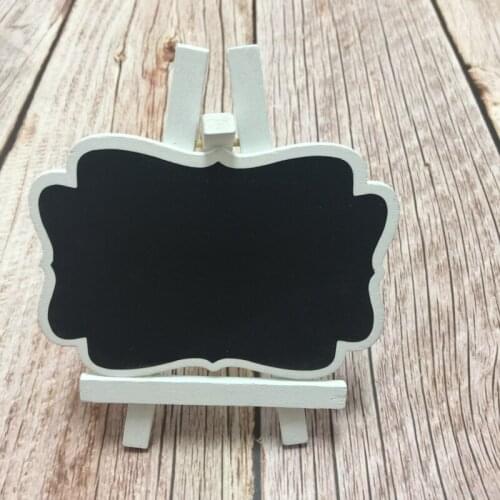10pcs mini wooden retangle chalkboard blackboard table chalkboard decoration table 11x9cm