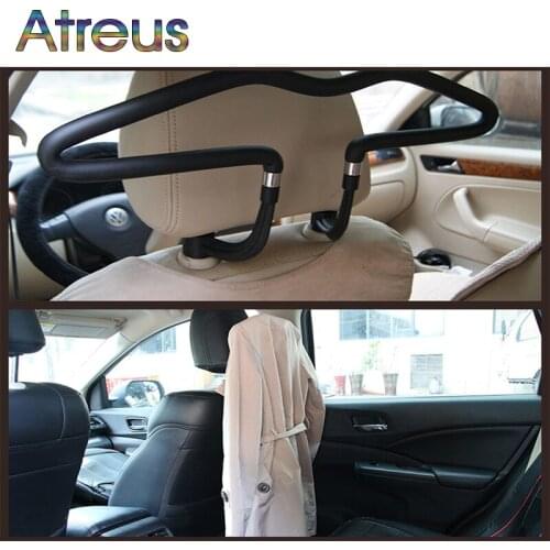 Atreus 1Pcs Car headrest stainless steel hanger for Toyota Corolla RAV4 Subaru XV Chevrolet Cruze Aveo sail Saab Dacia Duster