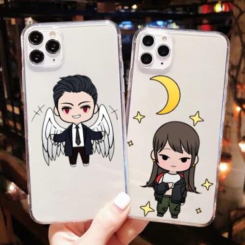 Fashion American TV Degenerate Angel Lucifer Cartoon TPU soft phone case For iphone 12mini XSMax 11pro 12pro MAX 7 8 Plus SE XR