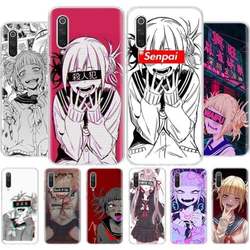 LEWD Sad Japanese Anime Phone Case For Xiaomi MI 8 9 10 5X 6X A1 A2 A3 CC9E 9T NOTE10 Pro Lite Cover Coque soft Silicone TPU