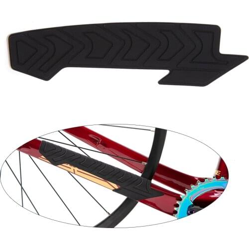 Black Bicycle Chain Protector Cycling Frame Chain Stay Posted Protector Self-Adhesive Bike Frame Cover Protection For Scratch