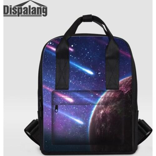 Dispalang Preppy Style School Bag for Girls Teenager Universe Space Galaxy Star Women Backpack Leisure Ladies Travel Rucksacks