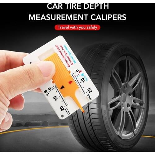 0 - 20 mm Auto Car Tyre Tread Depthometer Depth Indicator Gauge Gage Motorcycle Trailer Van Wheel Measure Tool Tire Repair Tools