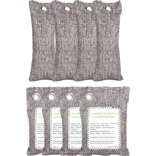 Air Purifier Bag Car Home Shoes Bamboo Charcoal Dehumidifier Odor Remover Bag