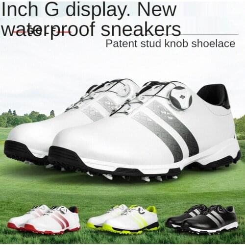 Golf shoes men male sport sneakers super waterproof Anti-slip shoe without spikes light 2021