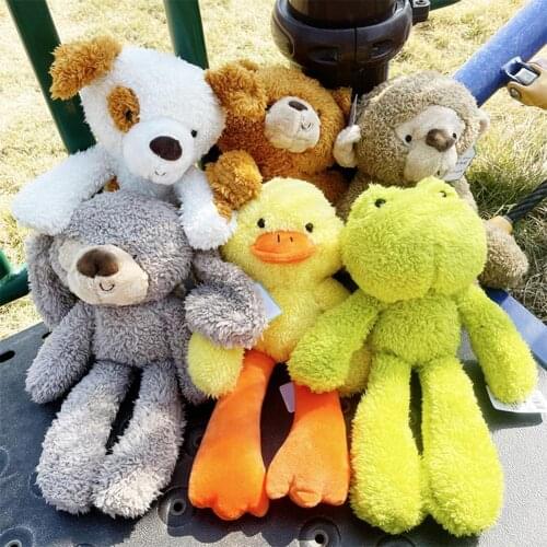 Stuffed Toy Vivid Premium Soft Green Frog Plush Toy for Decoration Cute Stuffed Accompany Doll Xmas halloween Toys for Children