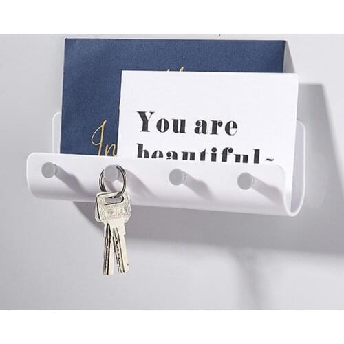 Bathroom Housekeeper Wall Mounted Magnetic Key Holders Storage Organizer Coat Hook Holder Decorative Wall Hanger Home decoration