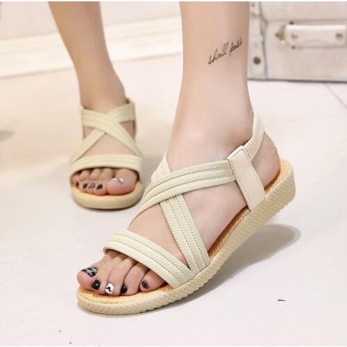 2020 New Summer Women Shoes Gladiator Sandals Comfortable Flip Flops Ladies Sandalias Mujer Flat Fashion Sandals for Women