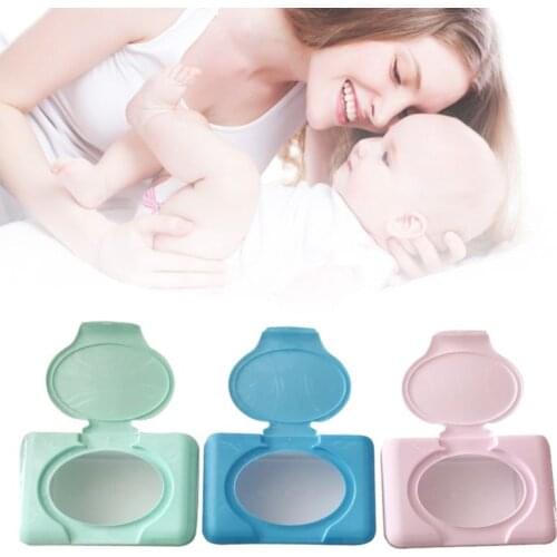 Wipes Dispenser Tissue Storage Box Case Wet Wipes Dispenser Holder with Lid for Countertops Desk Office Dorm