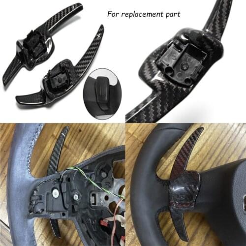 REPLACE DSG Carbon Fiber Paddle Shift For VW Polo 6R GTI 2009-2013 Tiguan 2009-2015 Touareg 2011-2016 Touran 2005-2014 Extension