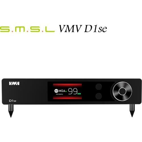 SMSL VMV D1se MQA ES9038PRO DSD512 768kHz/32bit Audio DAC Bluetooth 5.0 USB Optical Coaxial RCA Decoder With Remote Control
