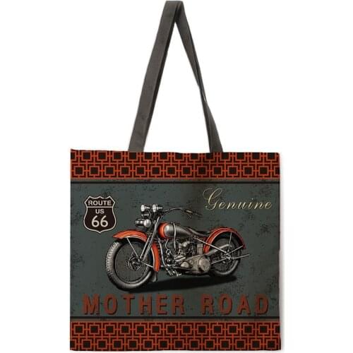 Van Gogh Oil Painting Combination Printing Handbag Linen Fabric Bag Leisure Folding Shopping Bag Outdoor Beach Bag Daily Handbag