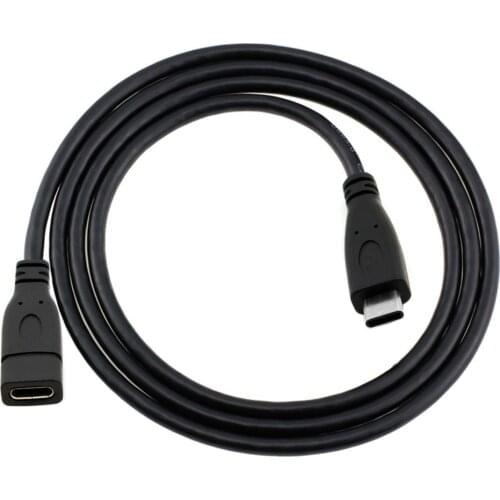 Type C USB 3.1 Male to USB-C Female Extension Data Cable Extender Cord 2m for Macbook for Tablet Mobile Phone Hard Disk Drive