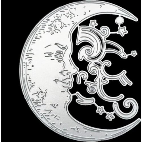 Carbon Steel Crescent Moon Cutting Die Embossing Stencil Template Mold DIY Paper Art Handcraft Scrapbook Bookmark Card Decor