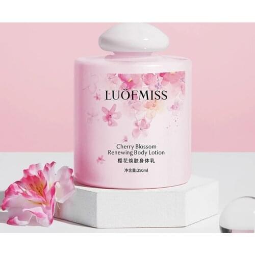 Cherry Blossom Renewing Body Lotion Hydration Moisturizing Anti Drying Smoothing Body Lotion Autumn Winter Skin Care