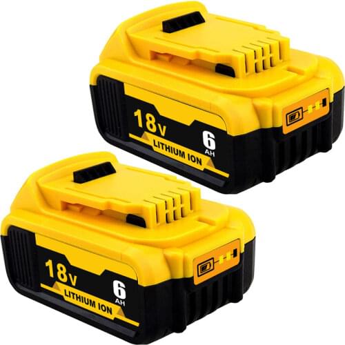 6.0Ah 18V Replacement for Dewalt 20V MAX Power Tools DCB180 DCB185 DCB184 DCB200 DCB203 DCB181 Rechargeable Lithium-ion Battery